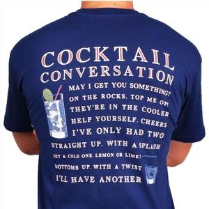 Southern Proper Cocktail Conversation Pocket Tee